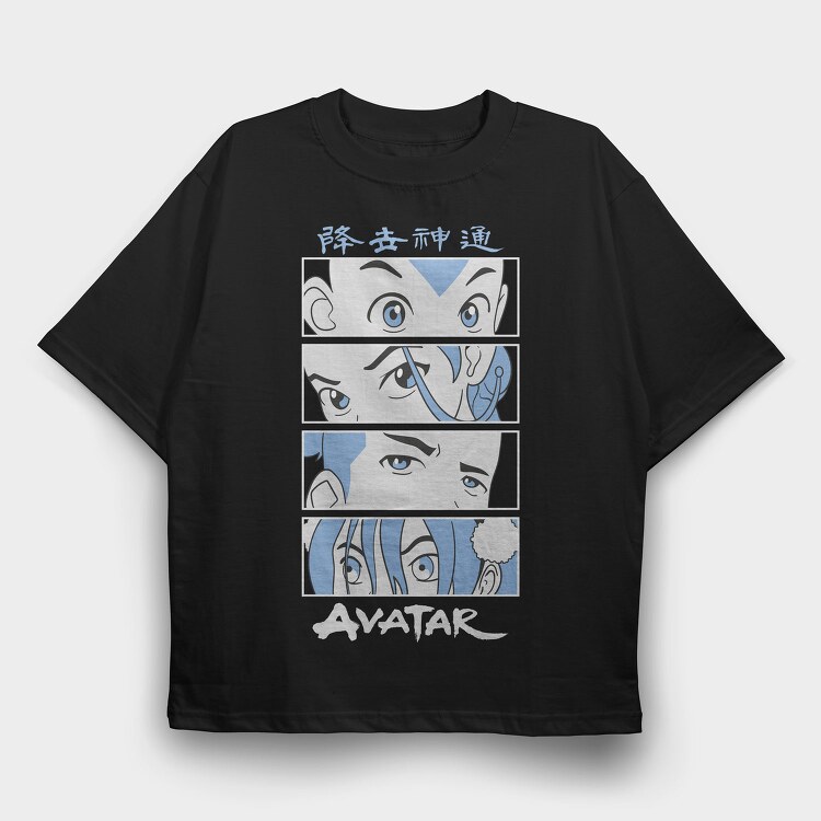 Avatar Eyes, Tricou Oversize Barbati (Unisex)