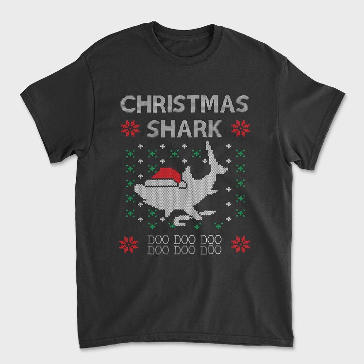 Christmas Shark Sweater, Tricou Barbati (Unisex)