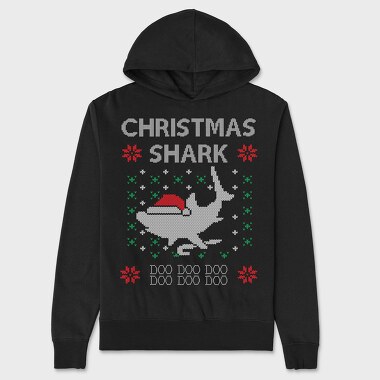 Christmas Shark Sweater, Hanorac Oversize Barbati (Unisex)