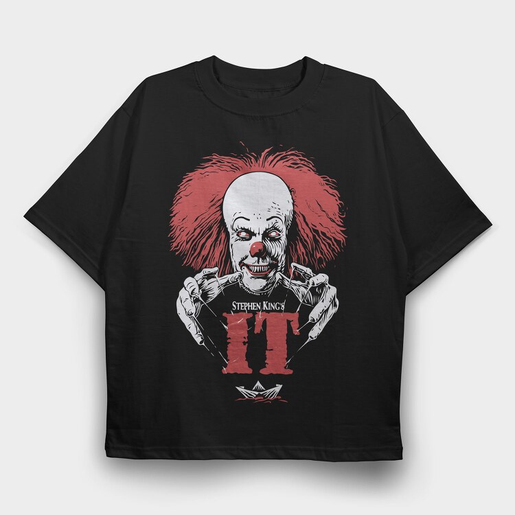 Clown It Horror, Tricou Oversize Barbati (Unisex)