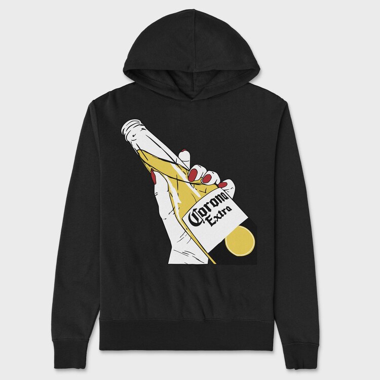 Corona Extra Hand, Hanorac Oversize Barbati (Unisex)