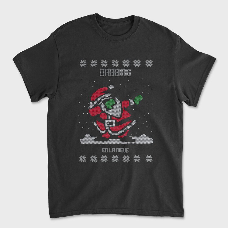 Dabbing Reindeer Sweater, Tricou Barbati (Unisex)