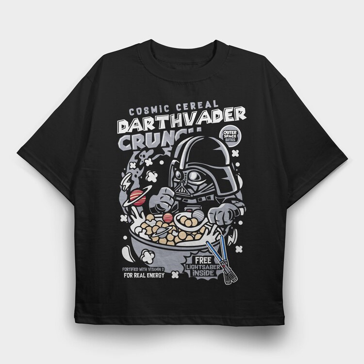 Darth Vader Cereal, Tricou Oversize Barbati (Unisex)