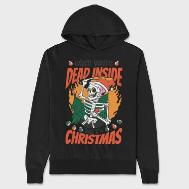 Dead Inside Xmas, Hanorac Oversize Barbati (Unisex)