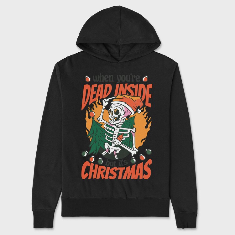 Dead Inside Xmas, Hanorac Oversize Barbati (Unisex)