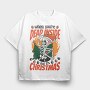 Dead Inside Xmas, Tricou Oversize Barbati (Unisex)