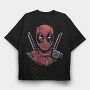 Deadpool Mask, Tricou Oversize Barbati (Unisex)