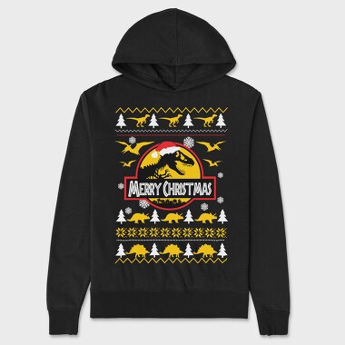 Dino Xmas, Hanorac Oversize Barbati (Unisex)