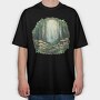 Forest Fairytale Mushrooms, Tricou Oversize Barbati (Unisex)
