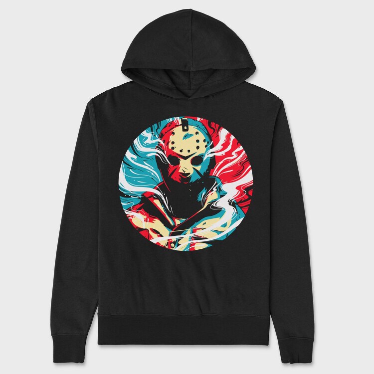 Fire Fox Burst, Hanorac Oversize Barbati (Unisex)