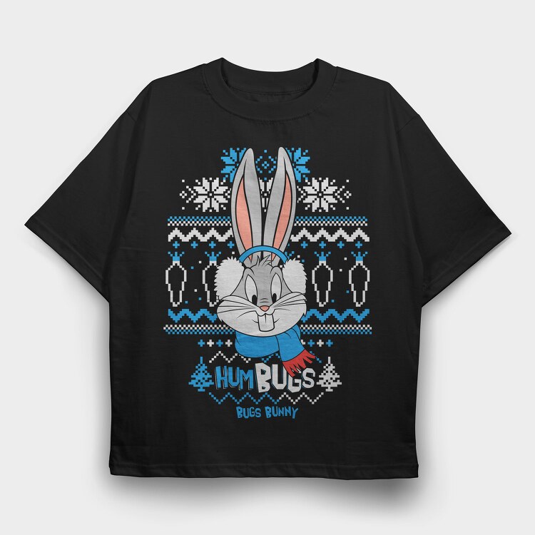 Bunny Holiday Sweater, Tricou Oversize Barbati (Unisex)