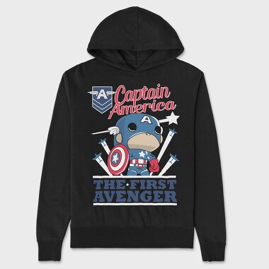 Captain America Avenger, Hanorac Oversize Barbati (Unisex)