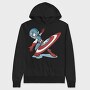 Captain America Surf, Hanorac Oversize Barbati (Unisex)