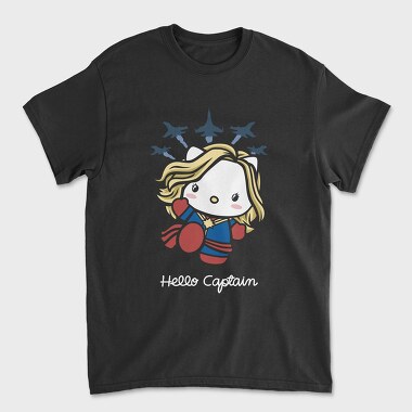 Captain Marvel Chibi, Tricou Barbati (Unisex)