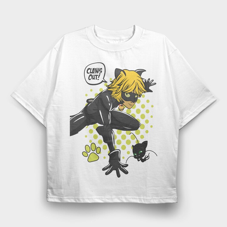 Catwoman Claws Out, Tricou Oversize Barbati (Unisex)