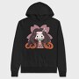 Chibi Flute Girl, Hanorac Oversize Barbati (Unisex)