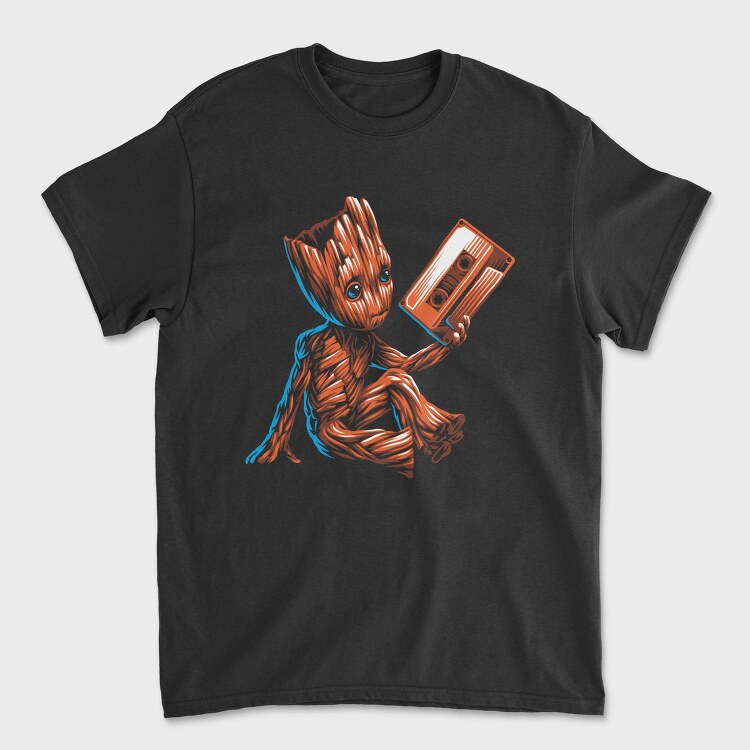 Groot Cassette Tape, Tricou Barbati (Unisex)