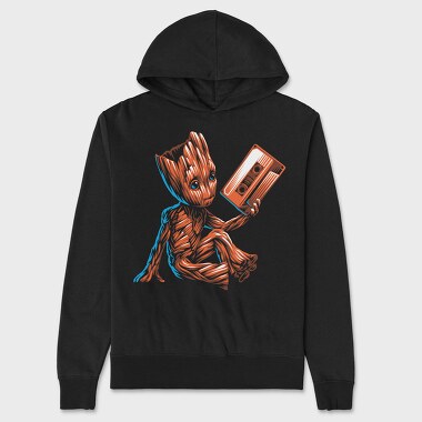 Groot Cassette Tape, Hanorac Oversize Barbati (Unisex)