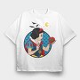 Halloween Snow White, Tricou Oversize Barbati (Unisex)