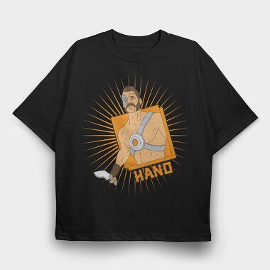 Hando Warrior, Tricou Oversize Barbati (Unisex)