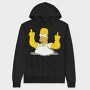 Homer Middle Finger, Hanorac Oversize Barbati (Unisex)