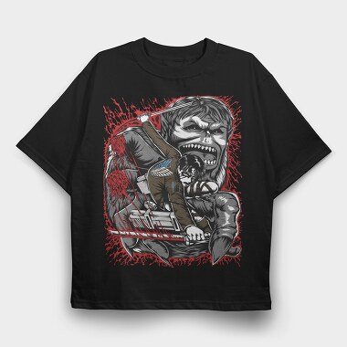 Hulk Vs Titans, Tricou Oversize Barbati (Unisex)