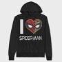 I Heart Spider Man, Hanorac Oversize Barbati (Unisex)