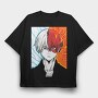 Ice Fire Eyes, Tricou Oversize Barbati (Unisex)