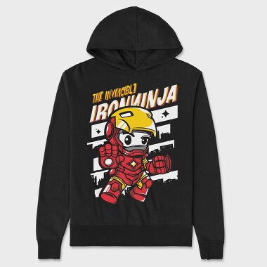 Invincible Iron Ninja, Hanorac Oversize Barbati (Unisex)