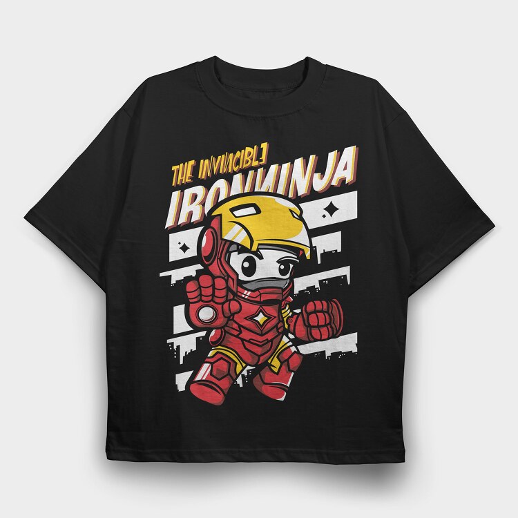 Invincible Iron Ninja, Tricou Oversize Barbati (Unisex)