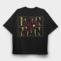 Iron Man Outline, Tricou Oversize Barbati (Unisex)