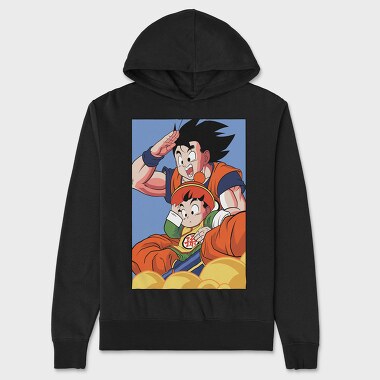 Goku And Son Goku, Hanorac Oversize Barbati (Unisex)