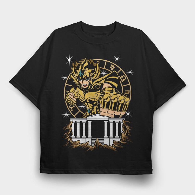 Golden Fist Saga, Tricou Oversize Barbati (Unisex)