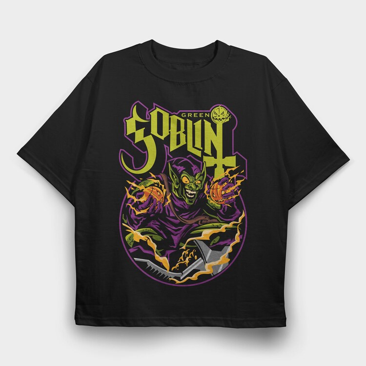 Green Goblin, Tricou Oversize Barbati (Unisex)