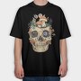 Skull Mushrooms Goblin, Tricou Oversize Barbati (Unisex)