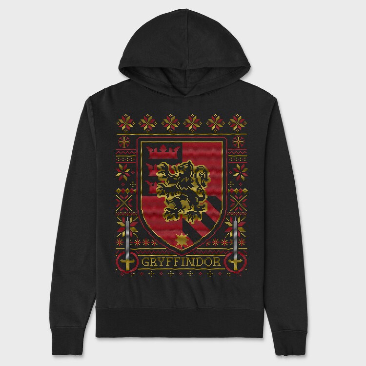 Gryffindor Sweater, Hanorac Oversize Barbati (Unisex)