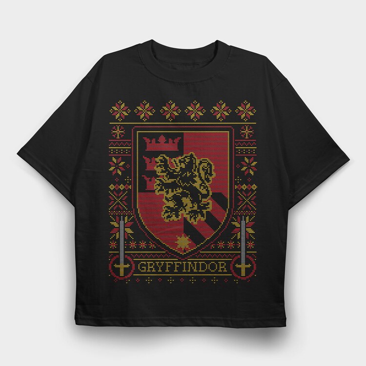 Gryffindor Sweater, Tricou Oversize Barbati (Unisex)