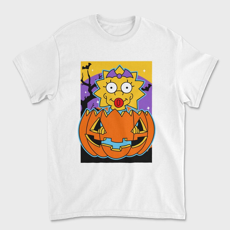 Halloween Maggie Pumpkin, Tricou Barbati (Unisex)