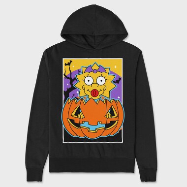 Halloween Maggie Pumpkin, Hanorac Oversize Barbati (Unisex)