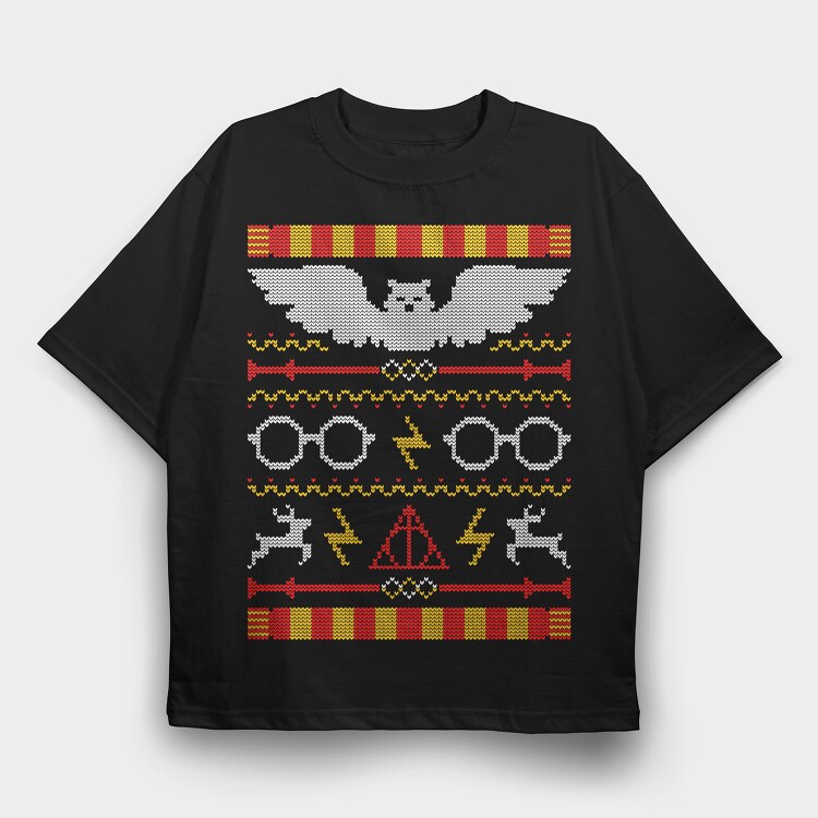 Harry Potter Sweater 1, Tricou Oversize Barbati (Unisex)