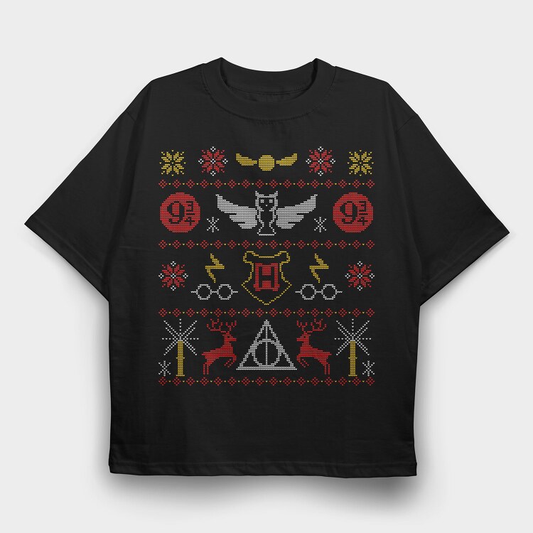 Harry Potter Sweater, Tricou Oversize Barbati (Unisex)