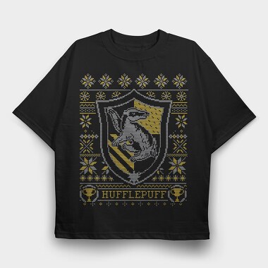 Hufflepuff Sweater, Tricou Oversize Barbati (Unisex)