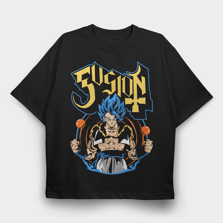 Fusion4 Dragon, Tricou Oversize Barbati (Unisex)