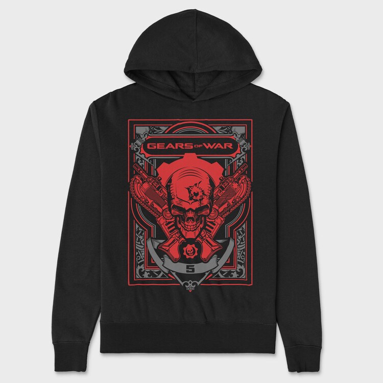 Gears Of War Skull 1, Hanorac Oversize Barbati (Unisex)