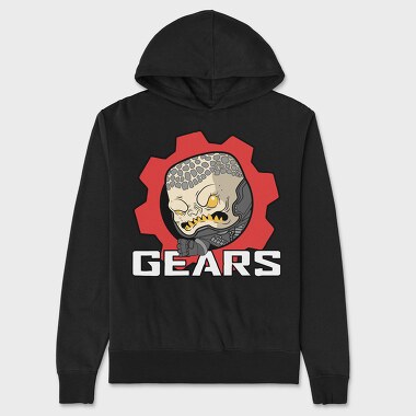 Gears Of War Skull, Hanorac Oversize Barbati (Unisex)