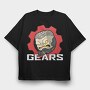 Gears Of War Skull, Tricou Oversize Barbati (Unisex)