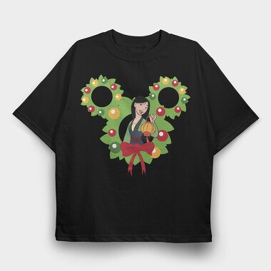Mulan Lantern Wreath, Tricou Oversize Barbati (Unisex)