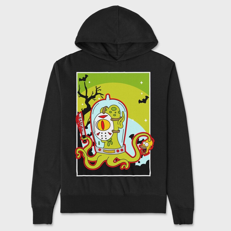 Octopus Horror, Hanorac Oversize Barbati (Unisex)