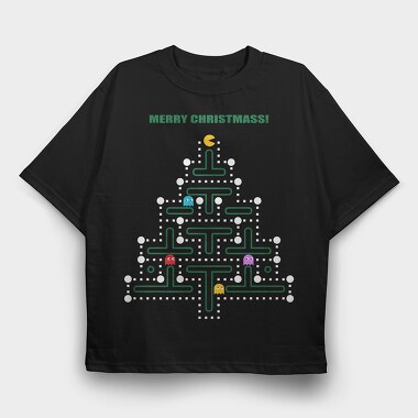 Pacmanmassemasse, Tricou Oversize Barbati (Unisex)
