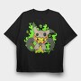 Pikachu Ghost Howl, Tricou Oversize Barbati (Unisex)